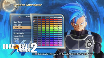 Dragon Ball Xenoverse 2 All Saiyan Character Creation Options!