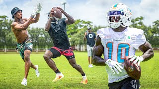 TRAINING WITH THE FASTEST NFL RECEIVER FOR A DAY! (TYREEK HILL)