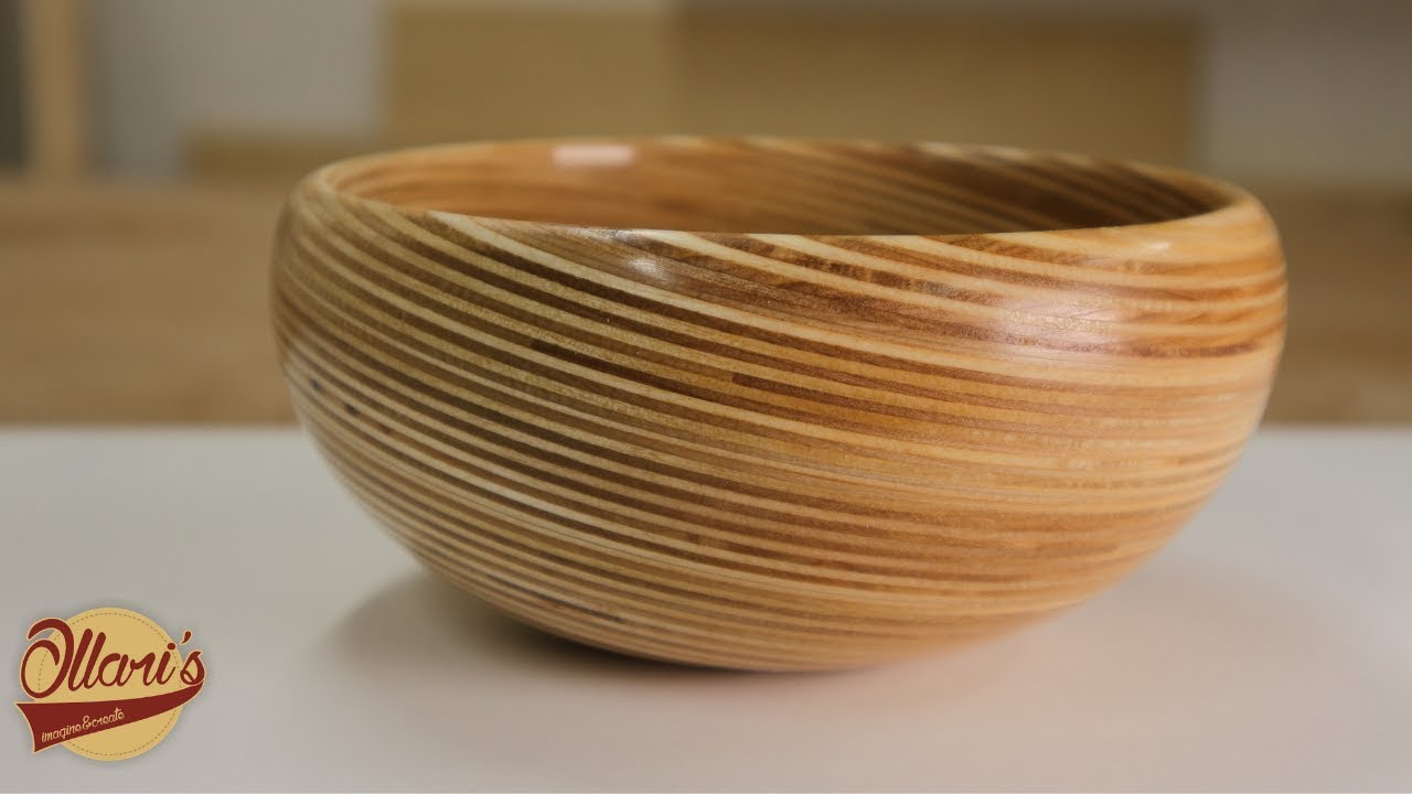 Art piece from Scrap wood Plywood Bowl Experiment YouTube