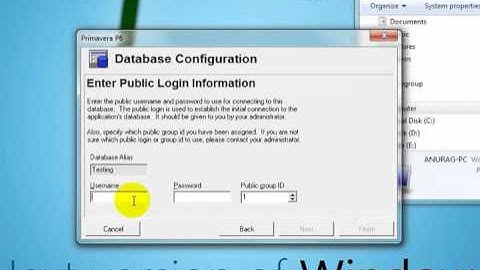 Dropbox   Setting Up Primavera P6 Database flv