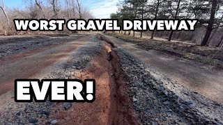 The WORST Gravel Driveway SURPRISE At The End