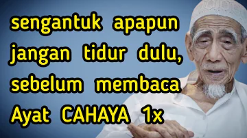 Sebelum tidur baca Ayat ini 1x !!