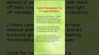 Top 3 Natural Remedies for Fungal Infections fungalinfection health tuberhealth