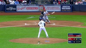 STL@MIL: Grichuk rips a double to left field
