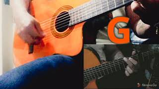 Aunque ya no vuelva a verte [Gian Marco] tutorial del ritmo en Guitarra por Charly Villa