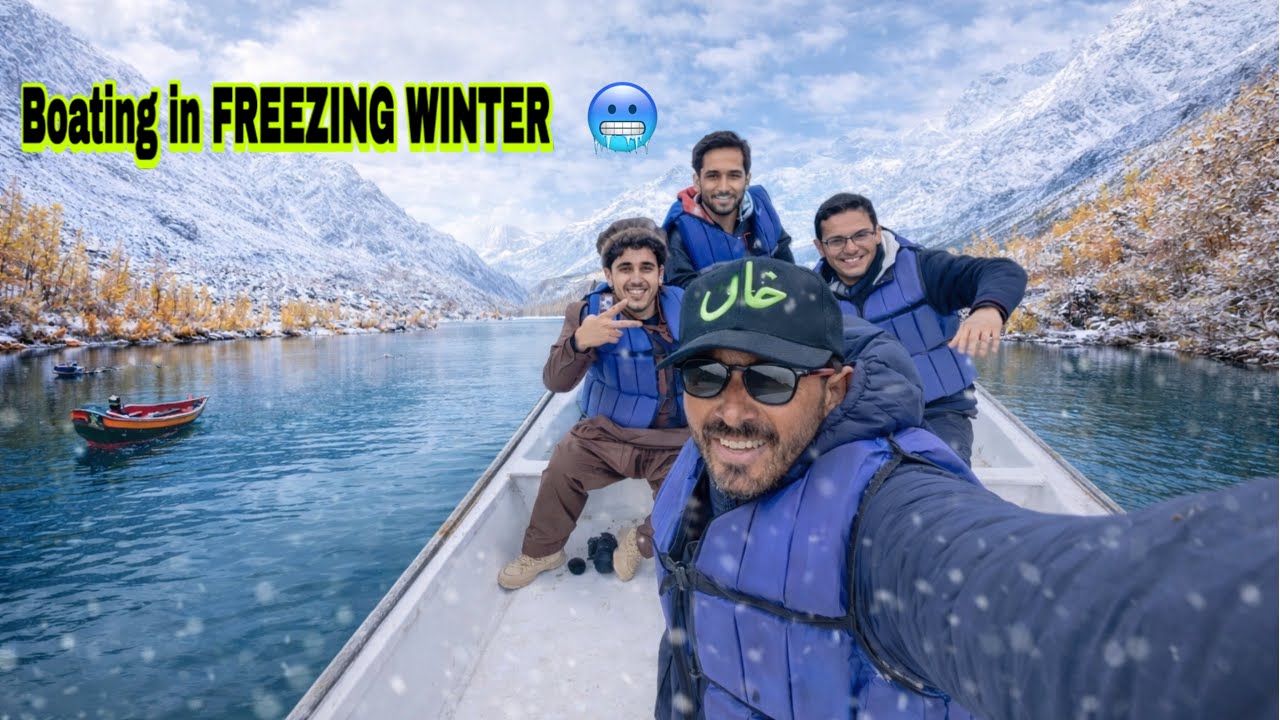 Frozen Beauty of Skardu | Winter Boating at Upper Kachura Lake