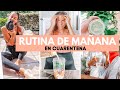 RUTINA DE MAÑANA en CUARENTENA | Desayuno sano, Rutina de deporte Freeletics, Aceite cabello..