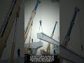 대형 크레인 듀얼 리프팅 콘크리트 거더 설치 #worker #workers