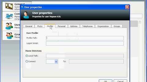 User properties in SysAdmin 3