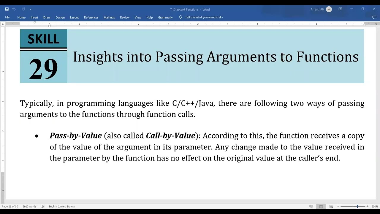 Simplified Python [Skill 29] Insights into Passing Arguments to the Functions