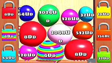 BLOB MERGE 3D - Colorful Blobs Numbers Math Game, Reach 32dd)