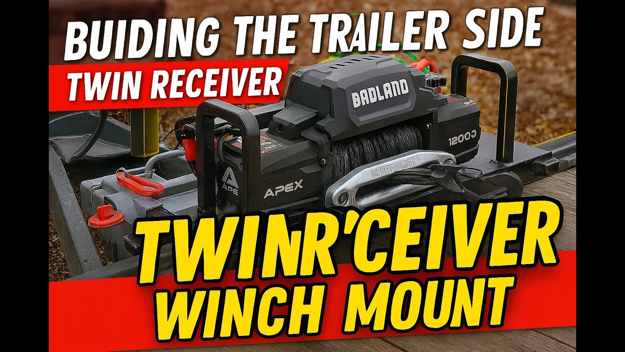 Самодельное крепление для лебедки на прицеп: установка двух ресиверов для буксировки тяжелых грузов