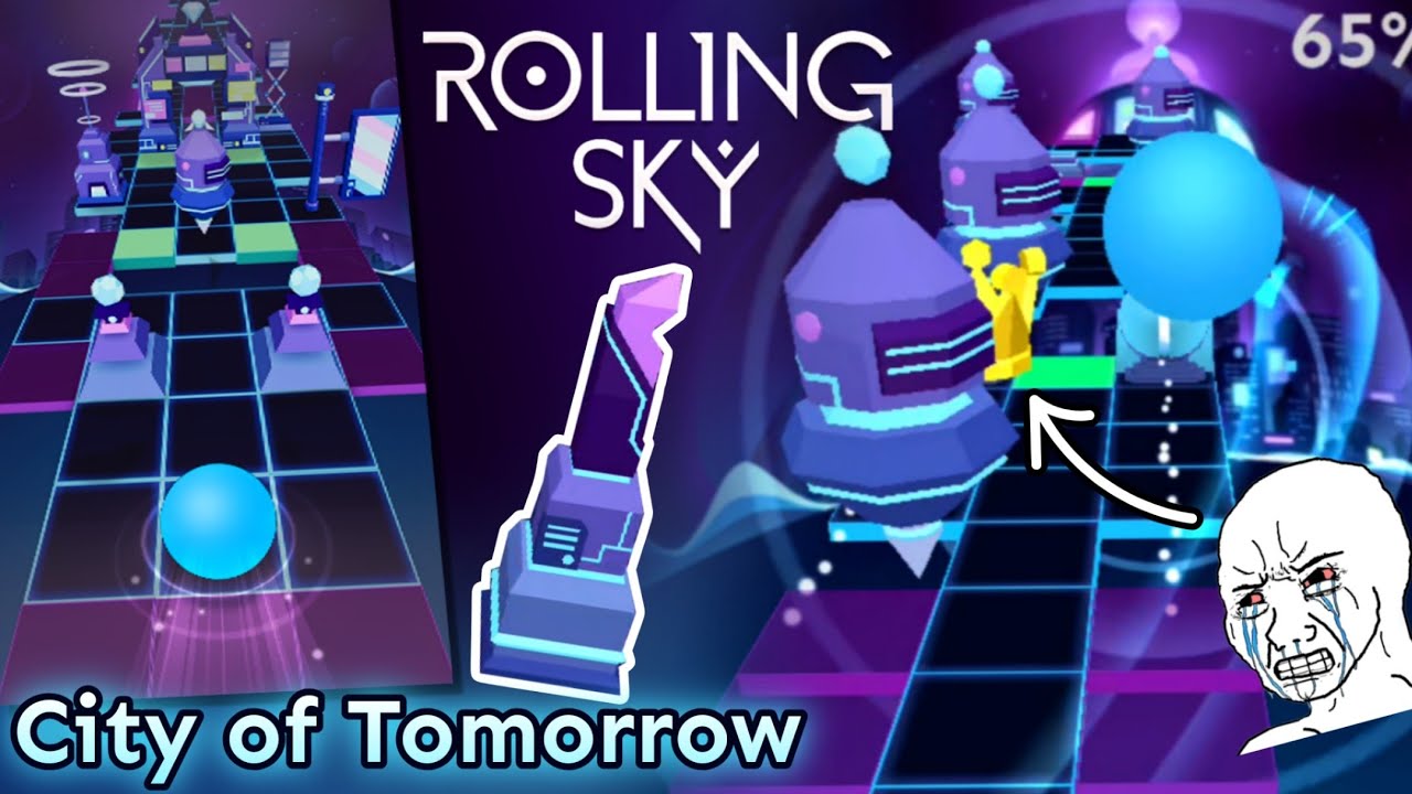 [ПУТАНИЦА ДО ЗАВТРА 😩] Rolling Sky — Город Будущего