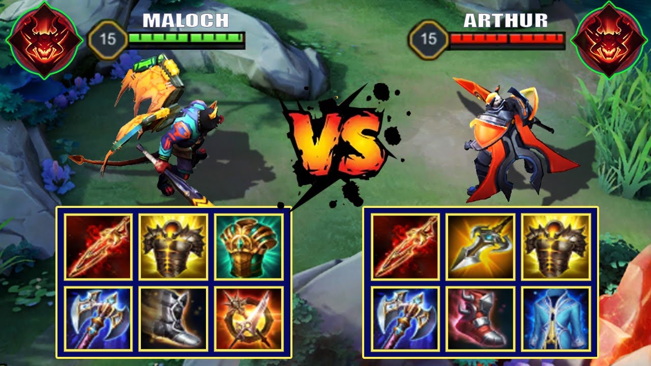 rov skill 2022 MALOCH vs ARTHUR | FULL BUILD FIGHT | Liên Quân Mobile/AOV/ROV