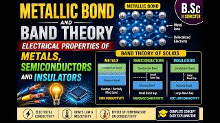 Band Theory: Electrical Properties of Metals, Semiconductors and Insulators, B.Sc II Semester