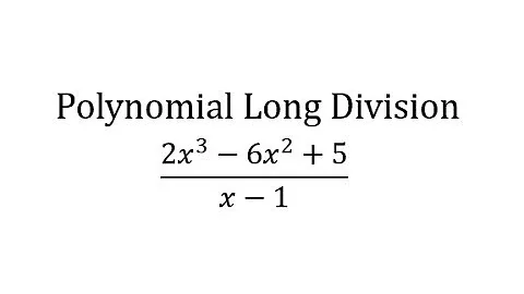 Ex 3:  Divide a Polynomial by a Binomial Using Long Division