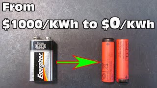 9V battery to Rechargeable 14500 Liion battery hack: Never buy 9V battery again