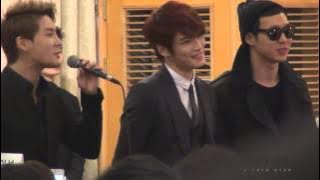 130309 JYJ singing 'Found You' at Jaejoong's Manager's Wedding