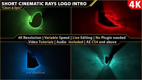 Short Cinematic Light Rays Logo Intro - After Effects Template