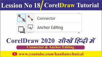 How to use Connector tool | Corel Draw tutorial | Lesson 18| Corel Draw hindi me sikhen