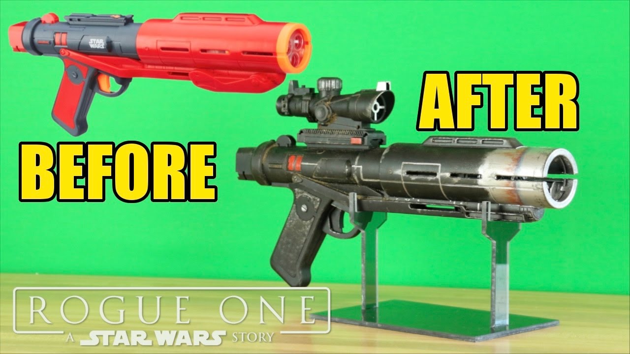 vitalitet Nuværende fornuft Star Wars: Rogue One- Nerf Death Trooper Blaster Makeover- Chris' Custom  Collectables! - YouTube