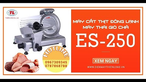 🥓Máy Cắt Thịt Đông Lạnh Bán Tự Động ALPHA ES-250🥩 Thiên Long ☎️0967.309.345