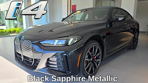 NEW ARRIVAL! 2025 BMW i4 eDrive40 Black Sapphire Metallic on Tacora Red #bmw #i4 #g26 