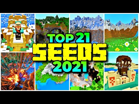 TOP 21 BEST SEEDS OF 2021! (Minecraft 1.18 Seeds)