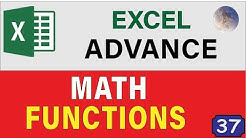 17 Advanced Math Functions & Formulas In Excel: Tips and Tricks For Excel 2019 Users - Durasi: 50.30. 