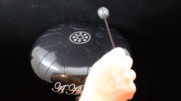 Happy Steel Tongue Drum Akebono 8 Notes Black