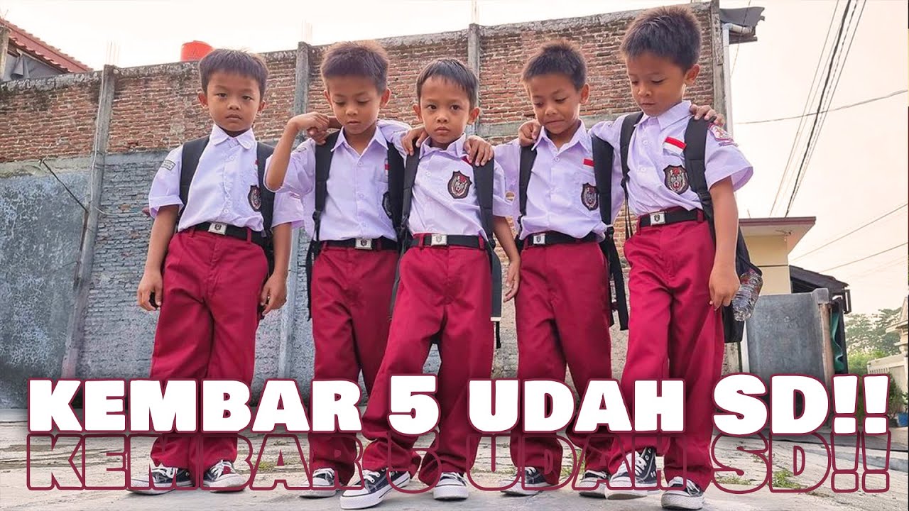 RIWEUHH!!! PERTAMA KALINYA KEMBAR 5 MASUK SD!!! GOES TO SCHOOL