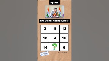 IQ Test | Find out the missing number #maths #mathstricks #reasoning #shorttricks #trending #shorts