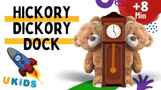 Hickory Dickory Dock +more nursery rhymes for toddlers (U-kids videos for kids songs)