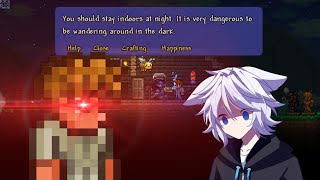 Playing Terraria exactly how the Guide tells me to screenshot 1