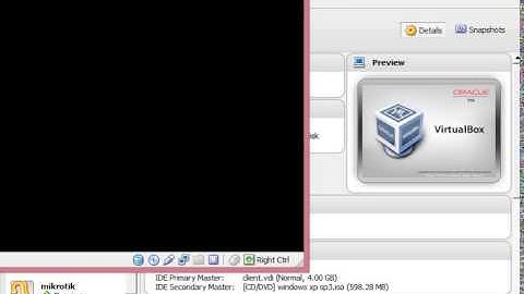 Cara menghubungkan mikrotik dan client pada virtual box