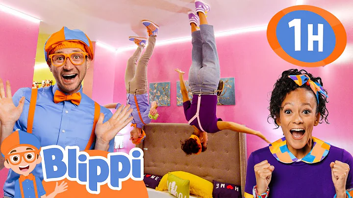 Upside Down House! | Blippi Painting for Kids  | Moonbug Kids - Art for Kids 🖌️