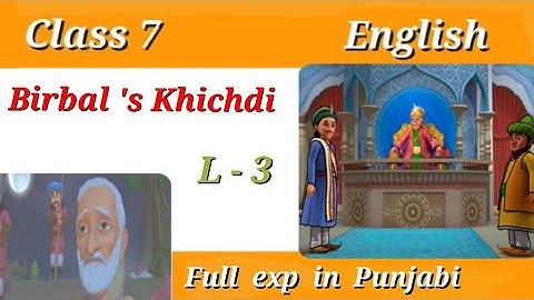 class 7 English chapter 3 Birbal 