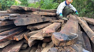 Build a Dining Table From Old Train Sleepers Wood: Skills Woodworking \& Recycled Old Wood Shipwreck