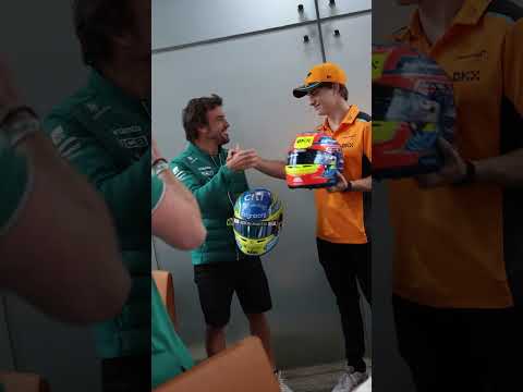A helmet to go with that race suit now, Oscar!