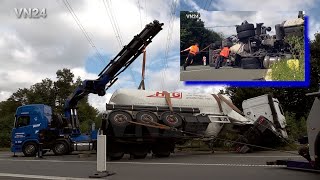 видео: VN24 — Подъем грузовика под линией электропередачи напряжением 110 000 вольт — задействован специаль картинка: VN24 — Подъем грузовика под линией электропередачи напряжением 110 000 вольт — задействован специаль
