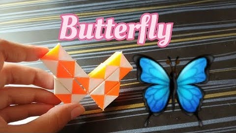 How to Make Butterfly Pattern on Snake Cube | snake cube patterns