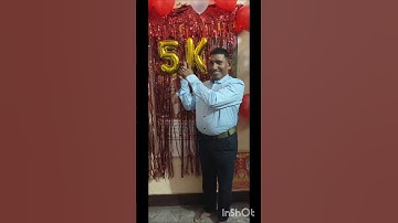 : We reached 5K! Thank you for your support! Description: A celebratory image announcing 5K