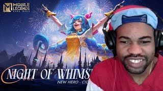 Night of Whimsical Fun | Cici | New Hero Cinematic Trailer | Mobile Legends: Bang Bang Reaction