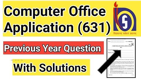 nios class 12th computer office application 631 most important question with answers #nios