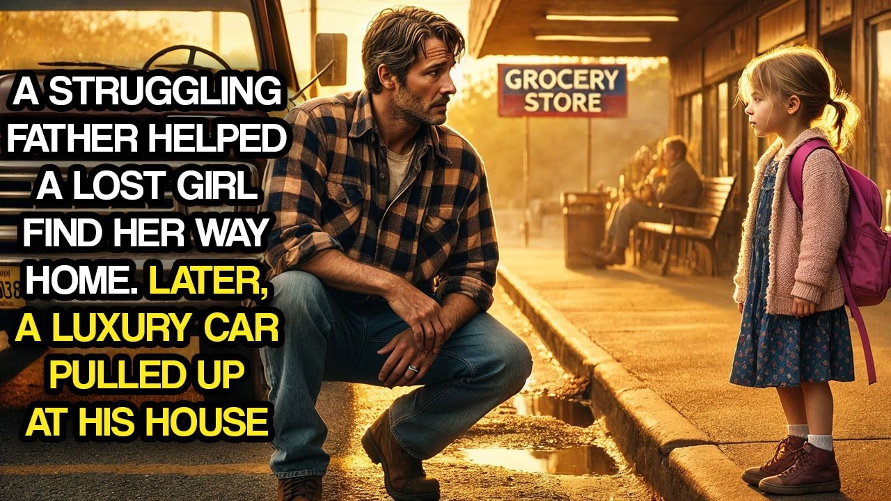 A Struggling Father Helped a Lost Girl Find Her Way Home. Later, a Luxury Car Pulled Up at His House