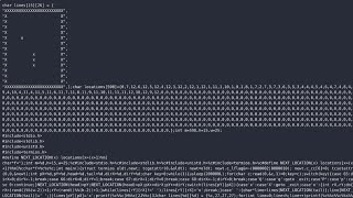 Snake game but every frame is a C program compiled into a snake game where each frame is a C program