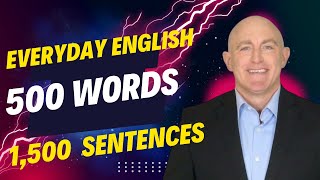 Mastering Everyday English: 500 Common Words + 1,500 Sentence Examples: Learn English While sleeping