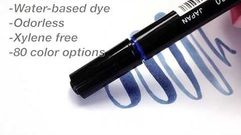 MarkerSupply.com : ZIG Art & Graphic Twin Marker Demo