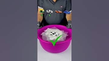 TRY TO GUESS HOW MANY PAPER WILL FLOAT? #experiment #waterexperiment #oddlysatisfying #asmr #asmrsat