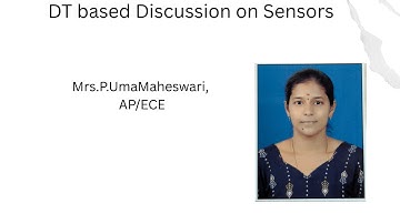 DT based discussion on Sensors | Microcontroller &its Applications | SNS Institutions